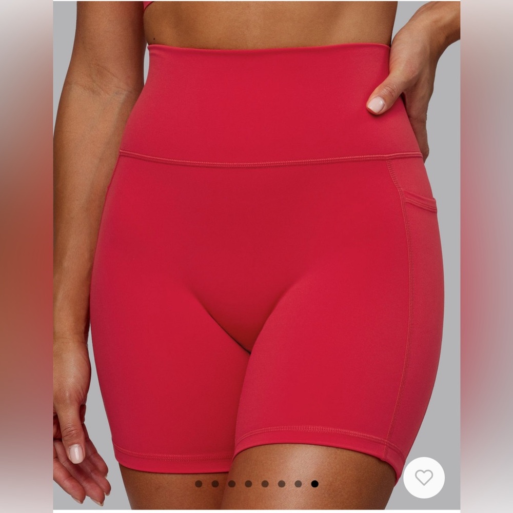 LSKD never worn Fusion Mid length shorts (xs) and sports bra (xs) Scarlet